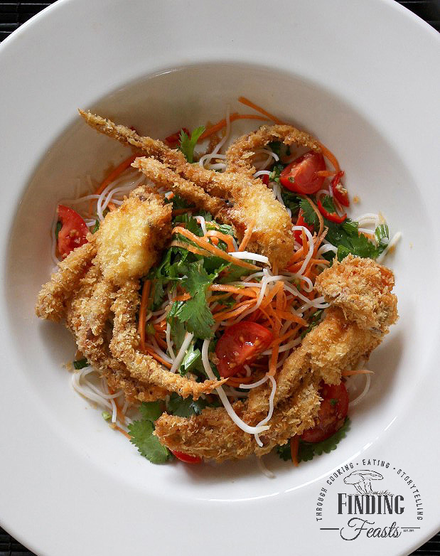 Panko Crusted Soft Shell Crab w/ Thai Noodle Salad