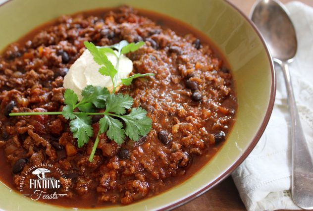 Rich Chilli Con Carne w/ Chorizo and Dates