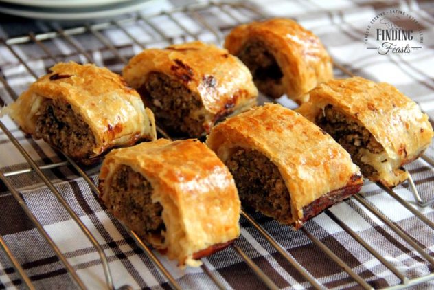 Finding Feasts Mushroom Sausage Rolls