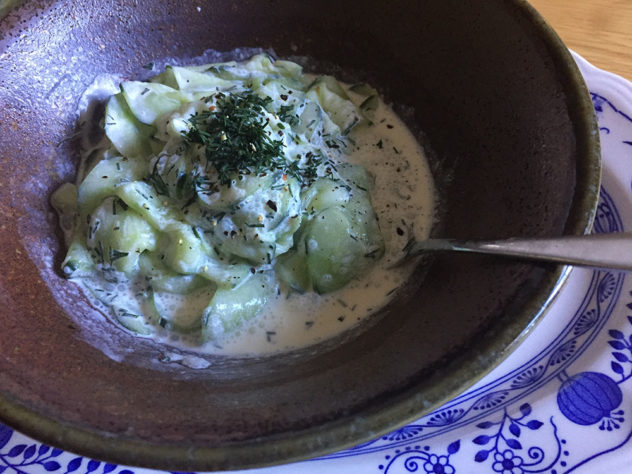 Polish cucumber salad - Mizeria